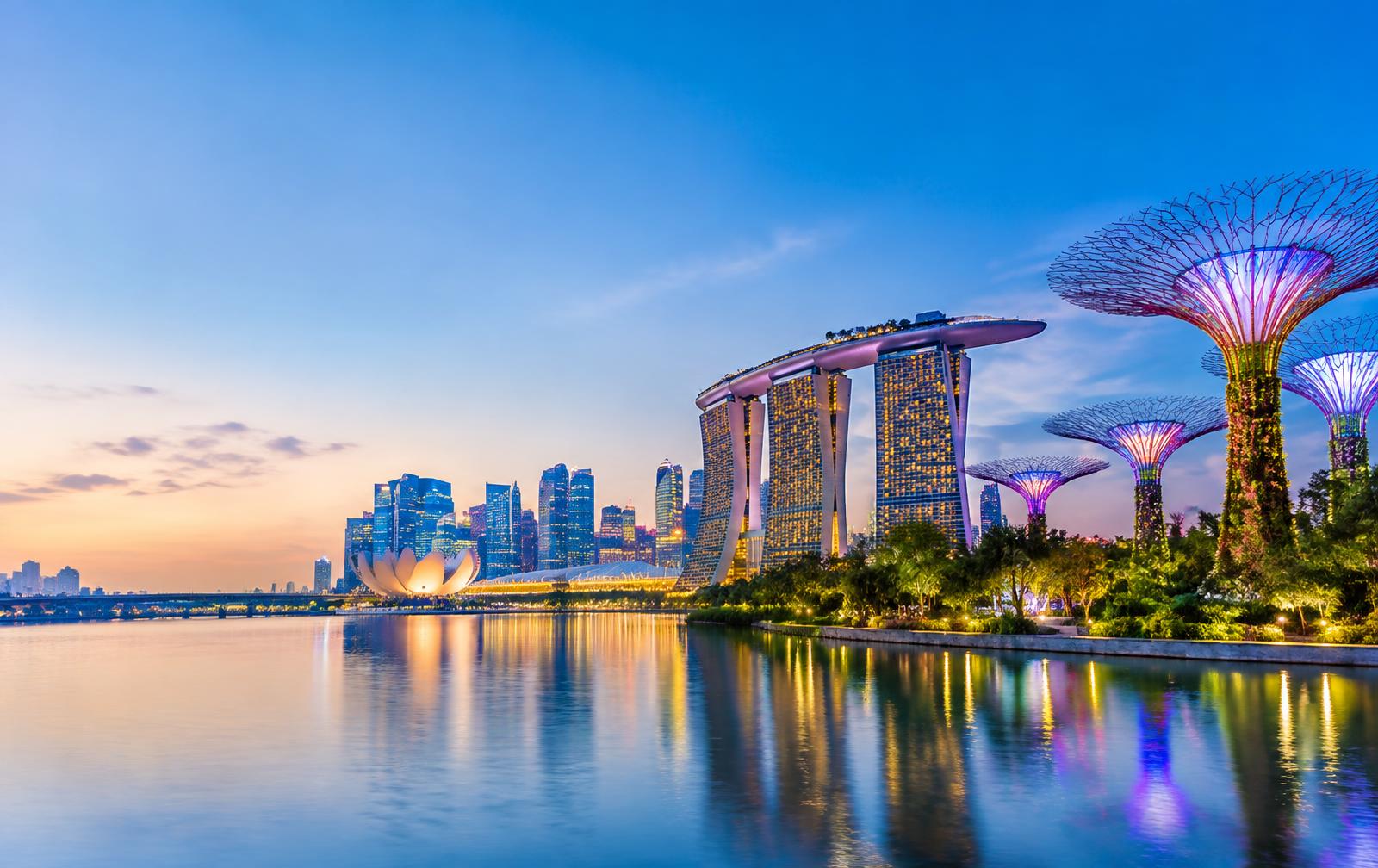 Marina Bay and Gardens by the Bay in Singapore